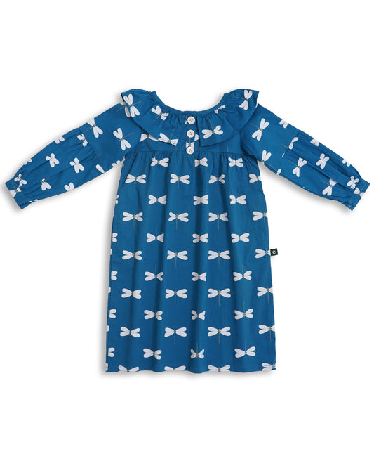 Soft Cotton Corduroy Kids Set — Frock + Trouser