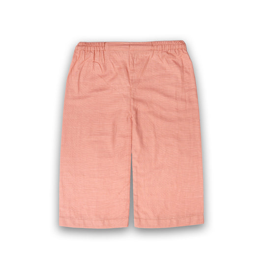 Exclusive Pink Khaddar A-line & Loose Trouser Kids Set