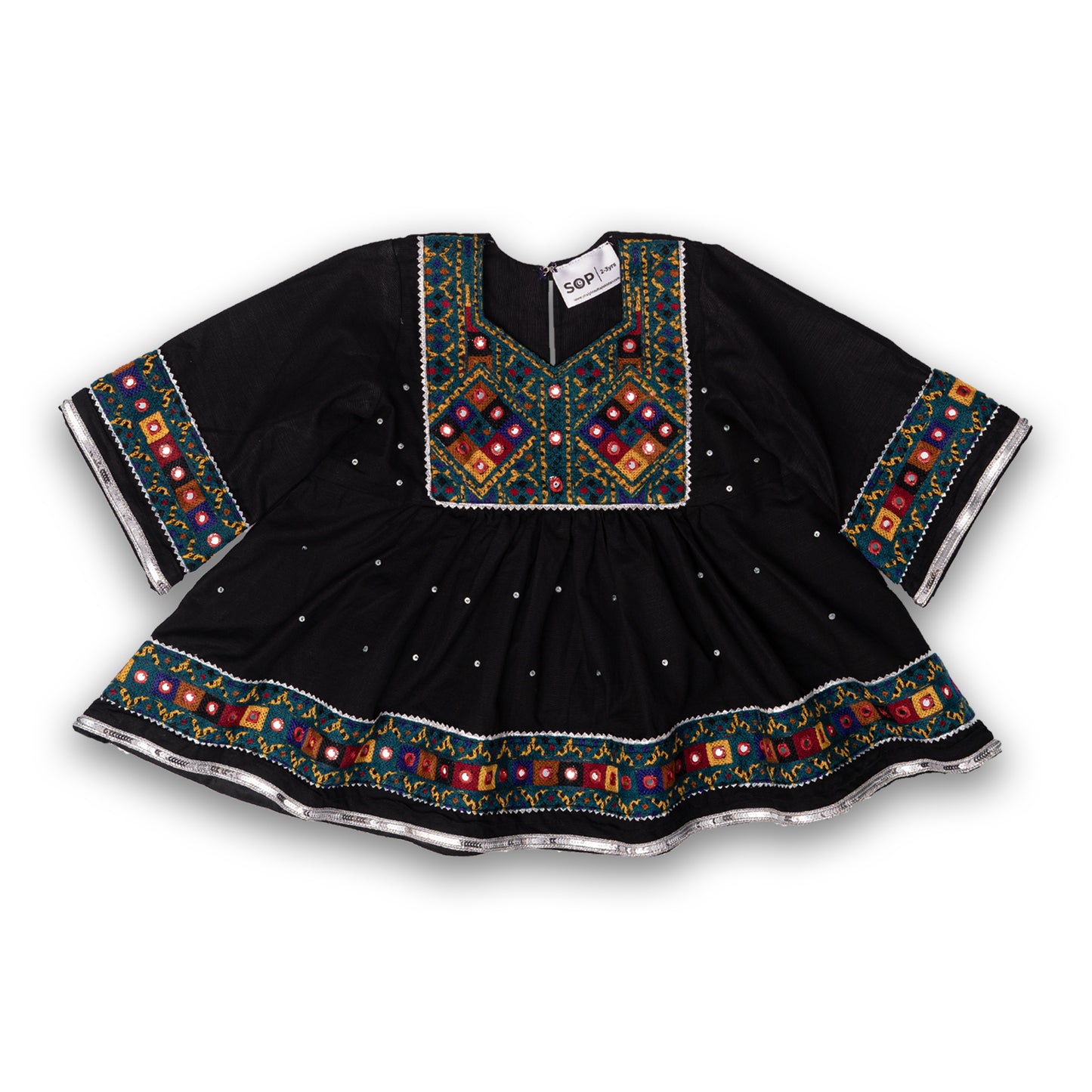 Exclusive Black Frock & Shalwar - Cultural Kids Dress