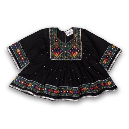 Exclusive Black Frock & Shalwar - Cultural Kids Dress