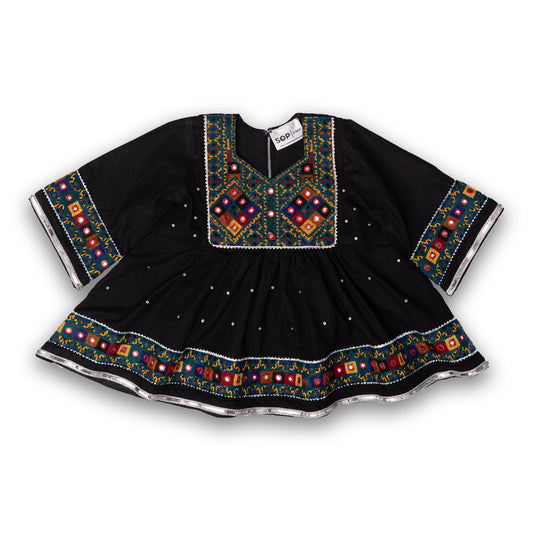 Exclusive Black Frock & Shalwar - Cultural Kids Dress